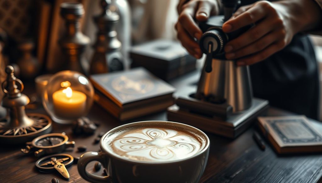 preparing coffee patterns